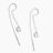 Herkimer horseshoe chain earrings