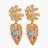 Tropicana Earrings in Gold - Light Blue