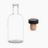 Glass Bottle with Cork (375 ml) (12.68 FlOz) For Extract Making - Perfect for DIY Extract Making