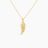 14k Gold Wing Charm Necklace