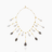 18k Yellow Gold Necklace with Fresh Water Pearls, Sapphire and Diamonds