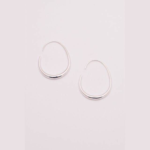Frances Threader Hoop Earrings | .925 Silver