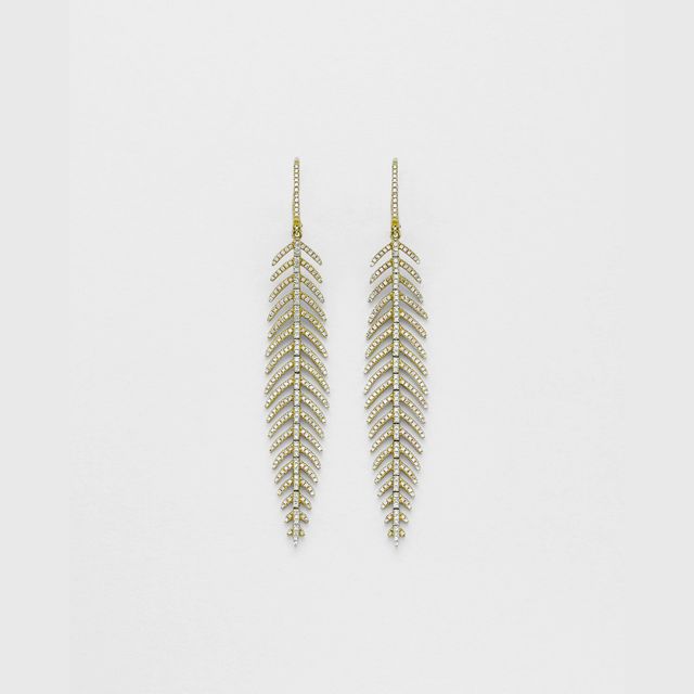 Fine Feather Medium Earrings