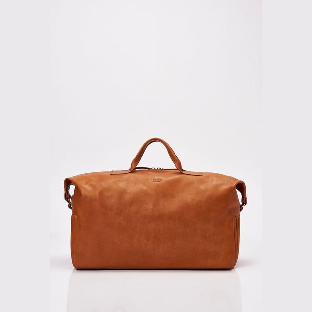 Tan Leather Duffel Bag