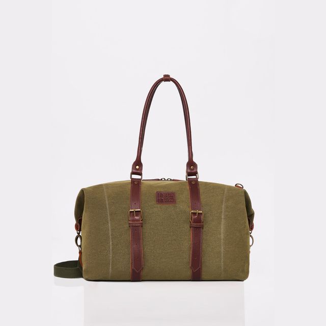 Olive Canvas Duffel Bag ‘Otto’