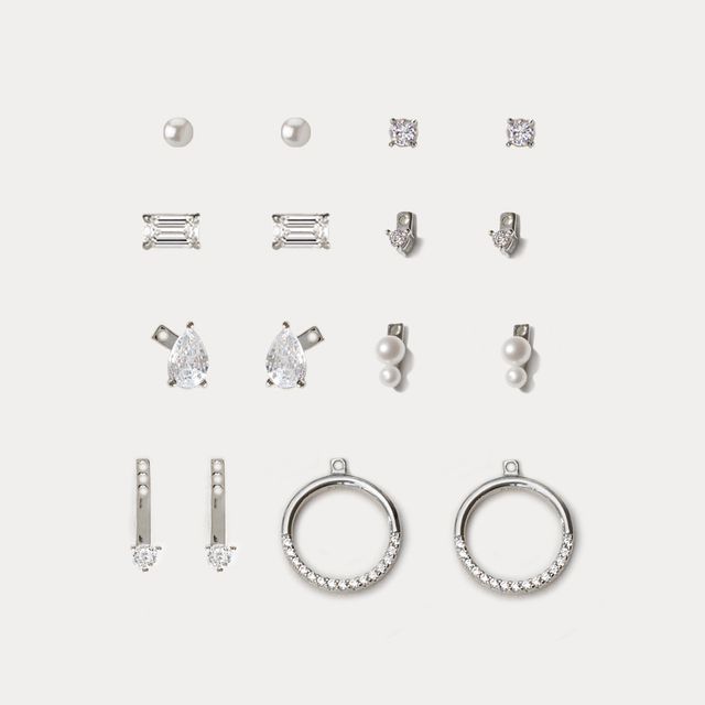 The Statement Earring Capsule Set - Silver