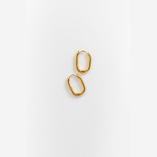 Cove Earrings Jaden Oval Gold