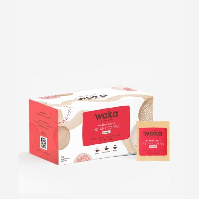 Decaffeinated Medium Roast Single-Serve Instant Coffee Large Box 50 ct