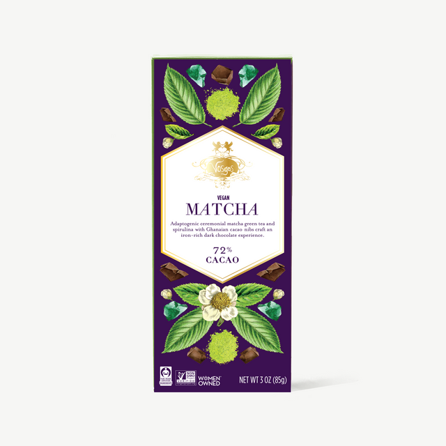 Matcha Green Tea & Spirulina Super Dark Chocolate Bar