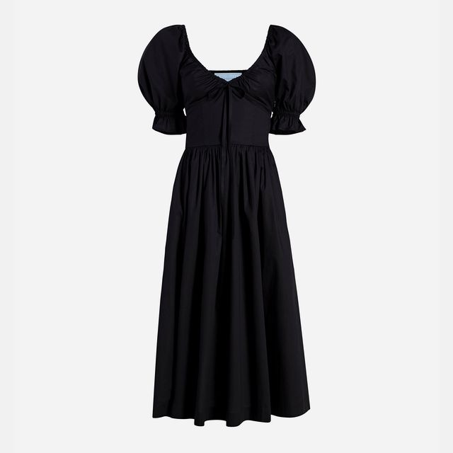 The Ophelia Dress - Black Cotton Voile
