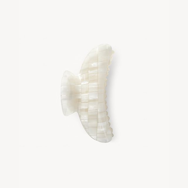 Grande Heirloom Claw in Opalite Shell Checker