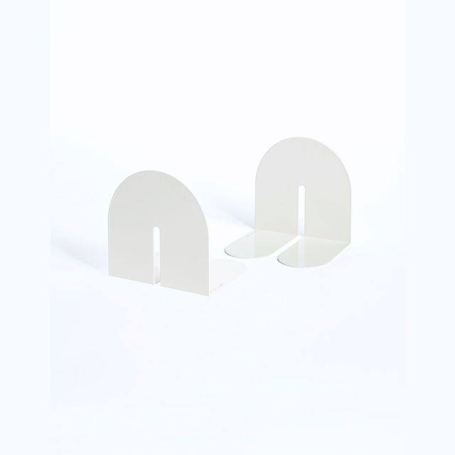 Dumbo Bookend Pair - Single Arc White