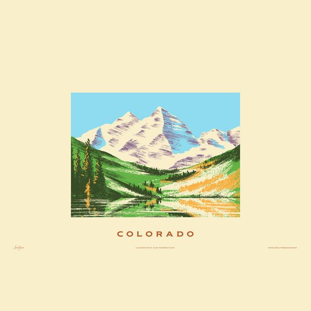 Colorado State Print - Rocky Mountains