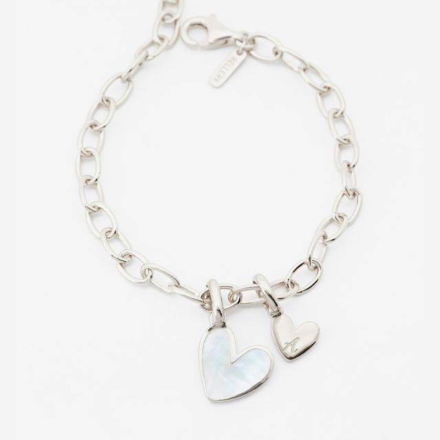 Heart Bracelet With Mother of Pearl