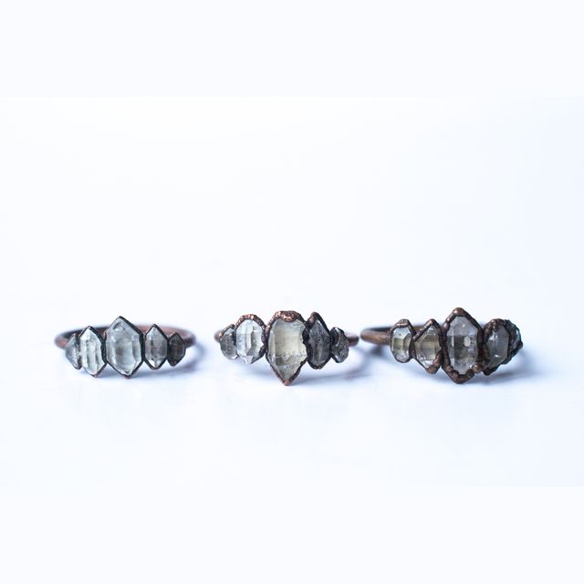 Multi Stone Ring | Raw crystal ring