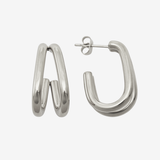 Ava Double Hoop Earrings