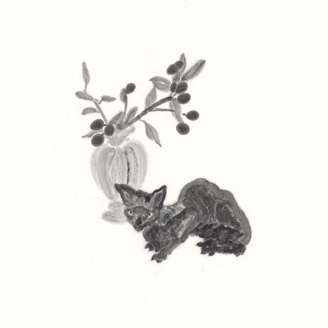 Cat with Olives, Limited Print