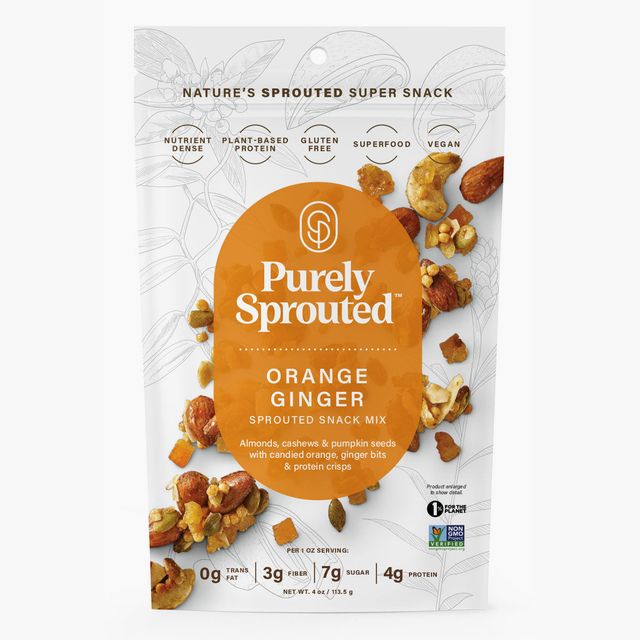 Orange Ginger Sprouted Snack Mix