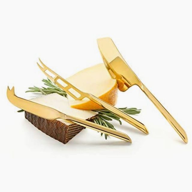 Gold Cheese Knives Set