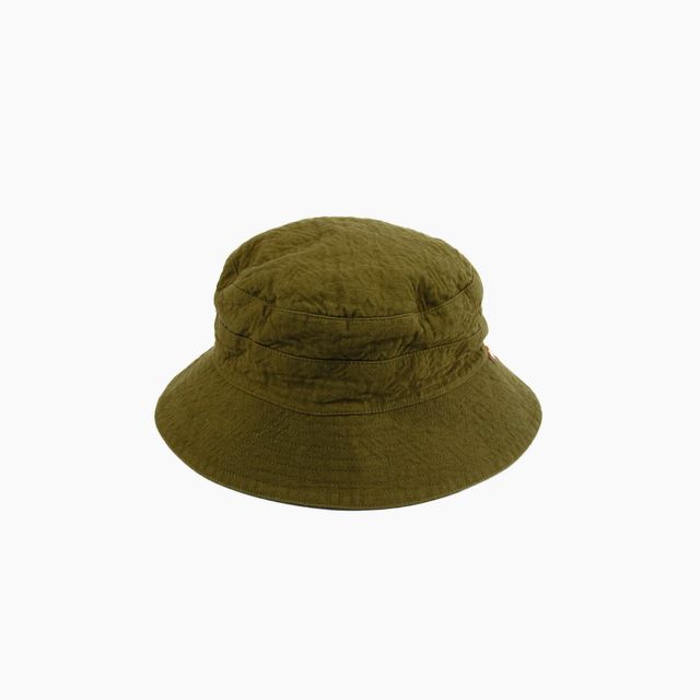 Papik Bucket Hat - O.D. Green Double Weave Jacquard Cotton
