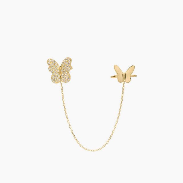 Butterfly Chain Cuff Earring