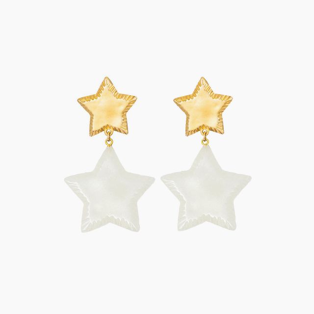Starry Night Earrings (Shimmer White)