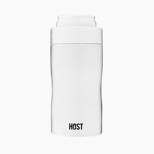 Stay-Chill Slim Can Cooler in Pearl White