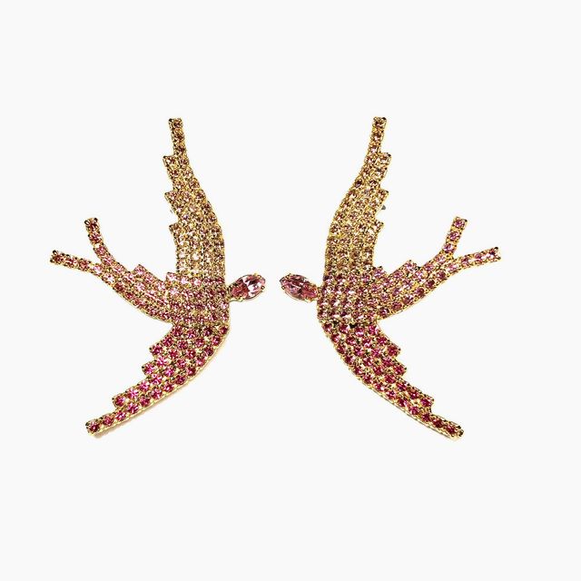 Pink Ombre Swarovski Phoenix Earrings