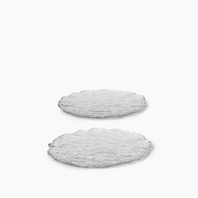 Momento Glass Stones - L - Set of 2 - Clear