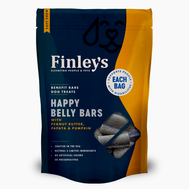 Finley's Happy Belly Soft Chew Benefit Bars Dog Treats
