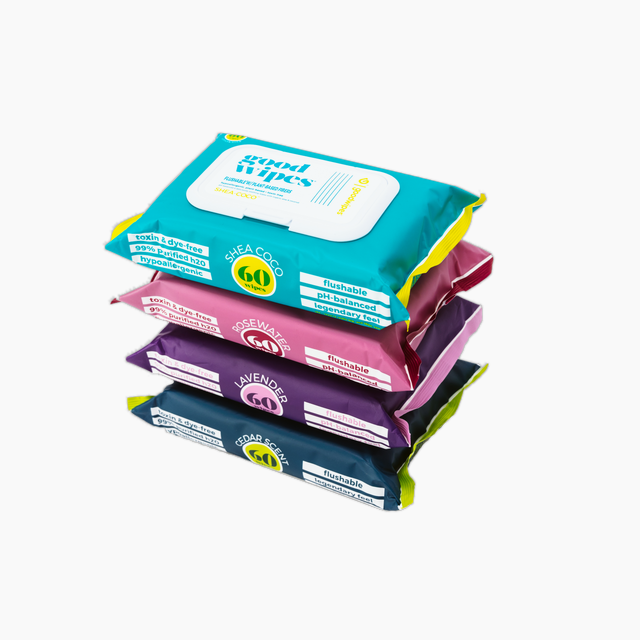 60ct Flushable Wipes - Variety Pack