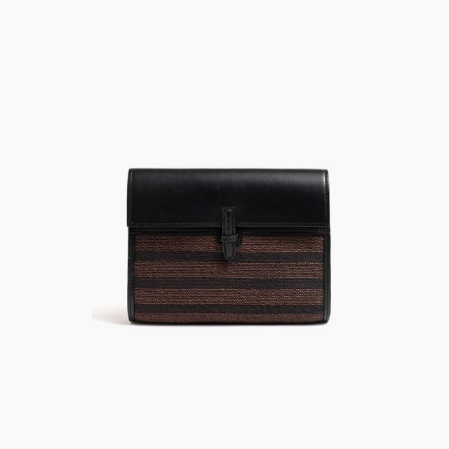 The Small Soft Clutch in Woven Fique
