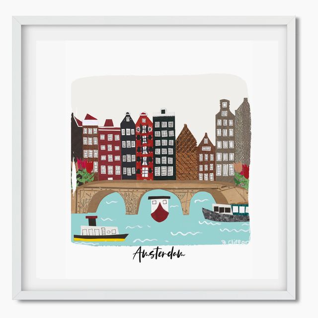 Amsterdam Collage Art Print