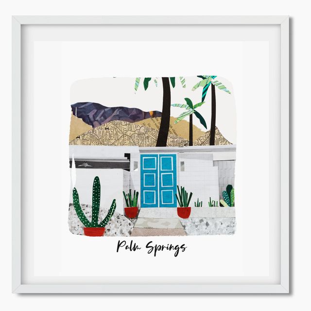 Palm Springs Collage Art Print