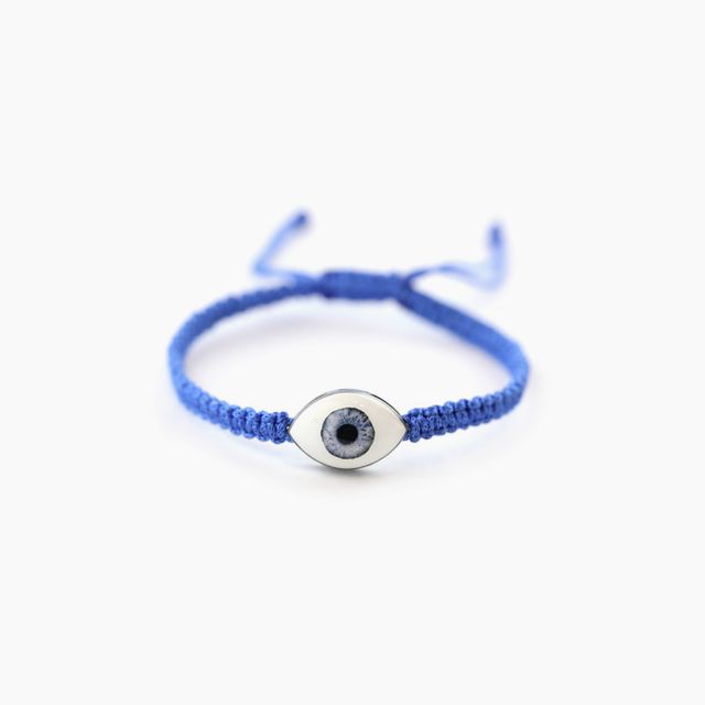 Cosmic Eye Bracelet: Blue Thread