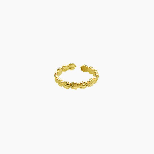 Flower Toe Ring - Gold