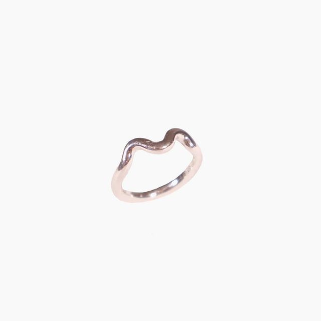 Single Wave Silver Ring