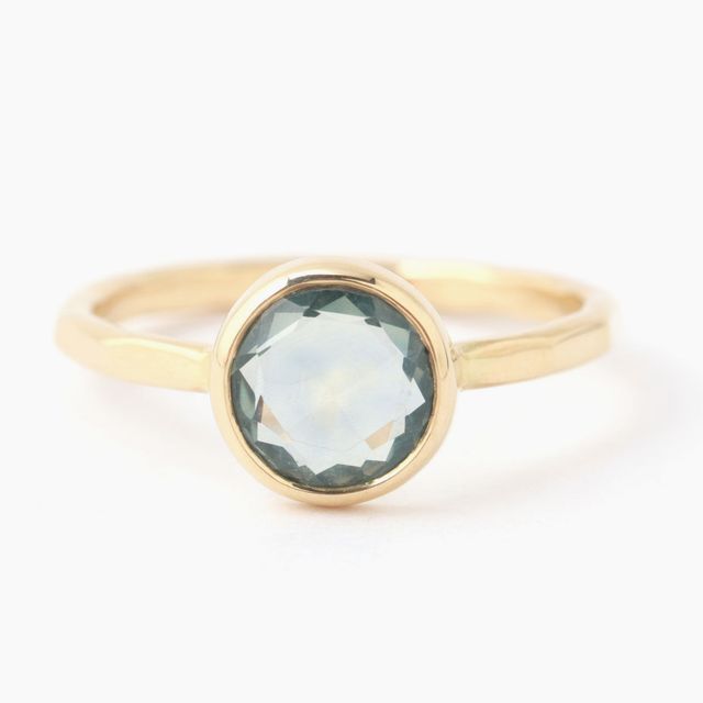 Round Blue Sapphire ring