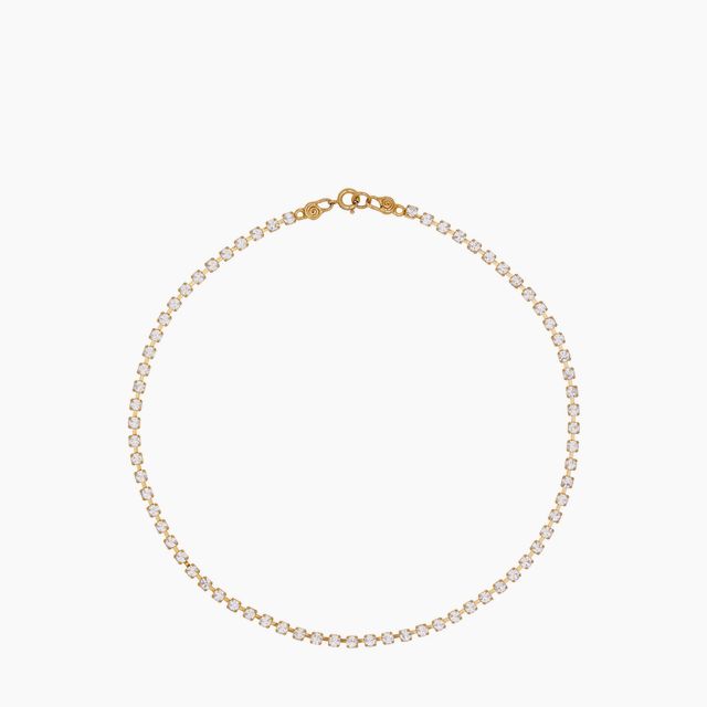 Crystal Choker in Gold