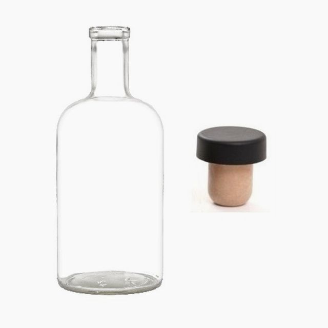 Glass Bottle with Cork (375 ml) (12.68 FlOz) For Extract Making - Perfect for DIY Extract Making
