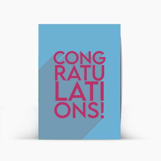 "Congratulations" Drinkable Card