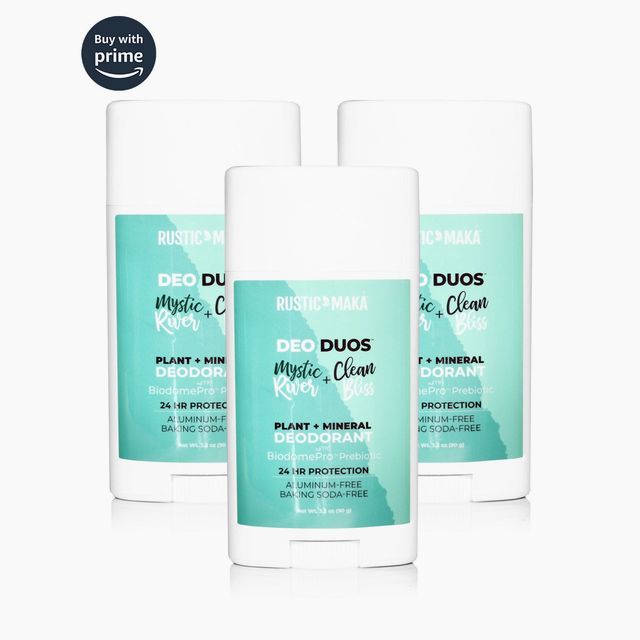 DEO DUOS: MYSTIC RIVER + CLEAN BLISS Natural Deodorant 3-Pack