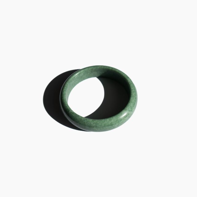 Tennis — Opaque green jade stone bangle