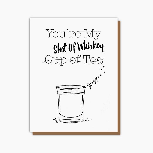 Whiskey Shot Card