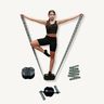 Circular Yoga Block + Stretch Band Premium 24 Loops (Bundle) - Light Resistance -